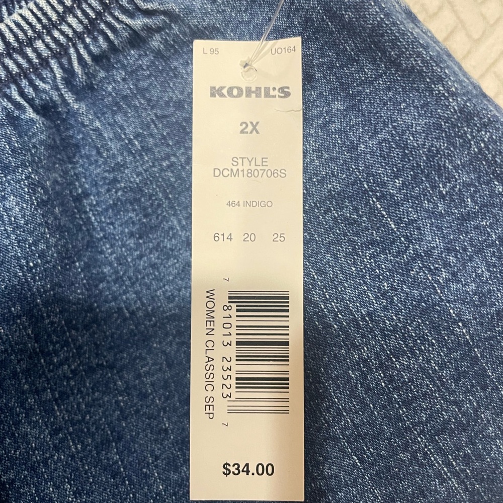 Croft & Barrow Blue Cropped Pants - Picture 5 of 8